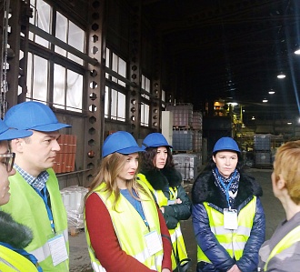 Февраль 2019. Экскурсия на завод компании BRAAS по производству черепицы