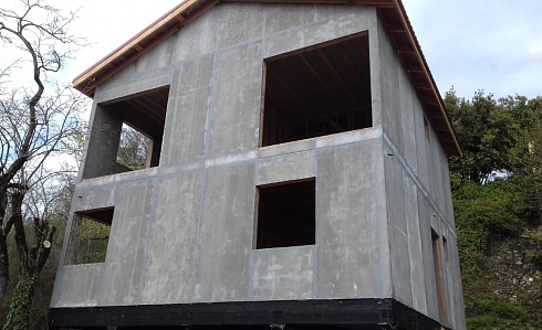 Индивидуальный жилой дом по адресу: Краснодарский край, г. Сочи, Лазаревский район, с. Каткова Щель, пер. Магистральный. Общая площадь 112,5 м2. Сдан 04.2019