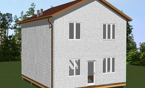 Двухэтажный дом по адресу: Крым, г. Севастополь, СТ Кальфа. Общая площадь 96,83 м2. Сдан 05.2019