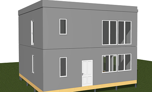 Индивидуальный двухэтажный жилой дом по адресу: Крым, г. Севастополь, СНТ «Слип». Общая площадь 131 м2. Сдан 05.2019 