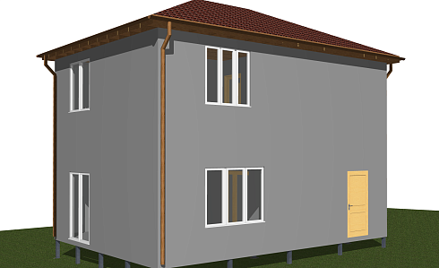 Индивидуальный жилой дом по адресу: г. Севастополь, Гагаринский район, СТ Ветеран. Обща площадь - 102 м2. Сдан 09.2019