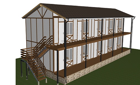 Индивидуальный жилой дом по адресу: Краснодарский край, Туапсинский район, г/п Джубгское. Общая площадь – 172 м2. Сдан 12.2019. 