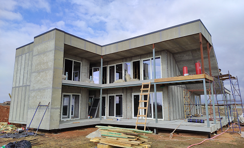 Индивидуальный жилой дом по адресу: Республика Крым, Черноморский муниципальный район, Оленевское сельское поселение , с Оленевка, ул Песчаная, 6: Площадь: 207 м2. Сдан: 22.03.2021