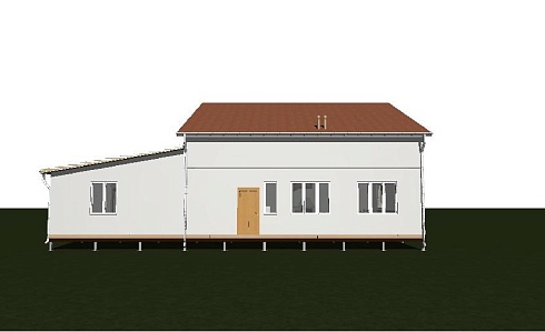 Индивидуальный двухэтажный жилой дом по адресу: Республика Крым, Ленинский район, с. Набережное. Общая площадь   195,67 м2. Сдан 06.2019