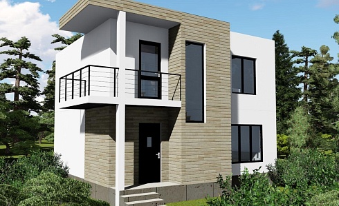 Индивидуальный жилой дом по адресу: Краснодарский край, г. Новороссийск, с. Большие Хутора, ул. Зеленая, 15Б. Общая площадь 76 м2. Сдан 11.2019