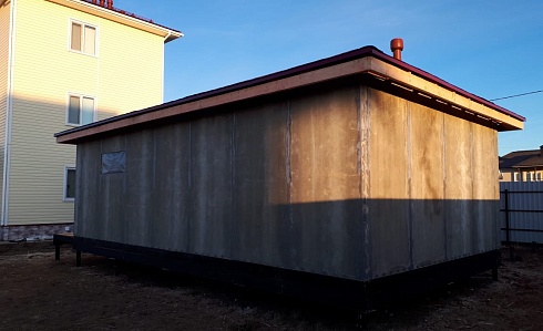 Хозяйственная постройка по адресу: Московская область, КП "Сосновый аромат". Общая площадь 48 м2. Сдан 12.2019. 